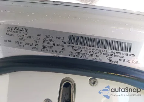 2019 Ram 1500 Classic Tradesman 4X2 6'4 Box z USA, uszkodzony, nr VIN 1C6RR6FG8KS656532